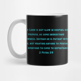 Bible Verse 2 Peter 3:9 Mug